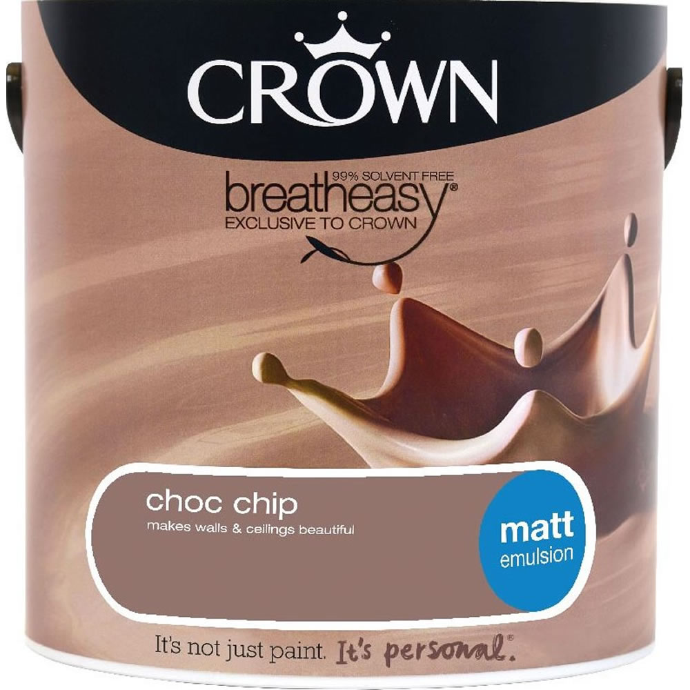 Crown Matt Emulsion Paint                         Choc Chip 2.5L Image 1