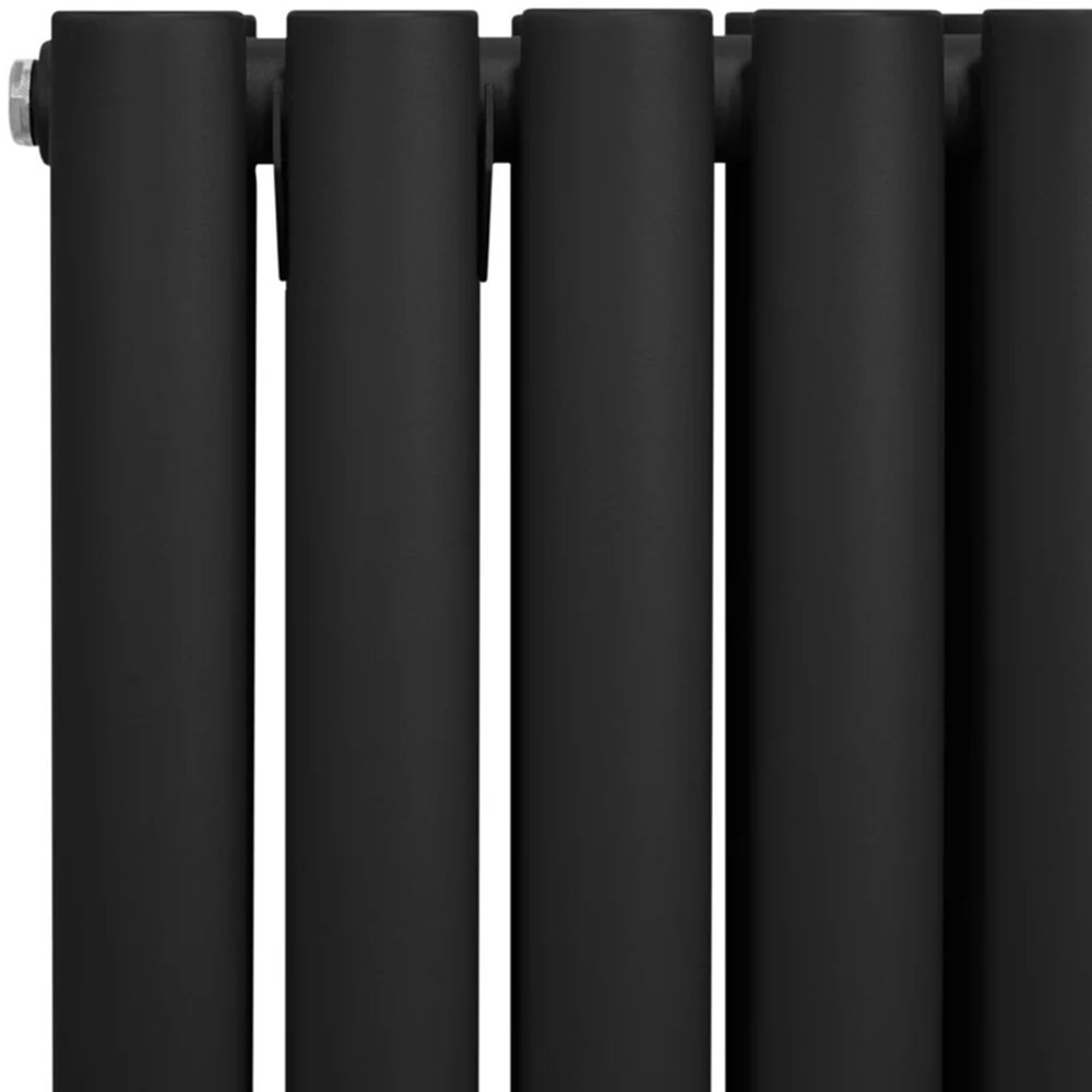 Monster Shop 4195BTU Black Oval Column Radiator and Valves 1600 x 360mm Image 4
