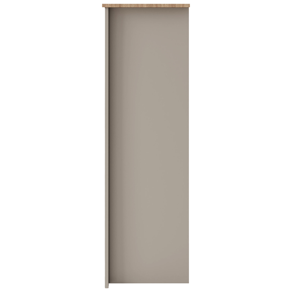 GFW Lancaster 5 Drawer Grey Tall Boy Chest of Drawers Image 6