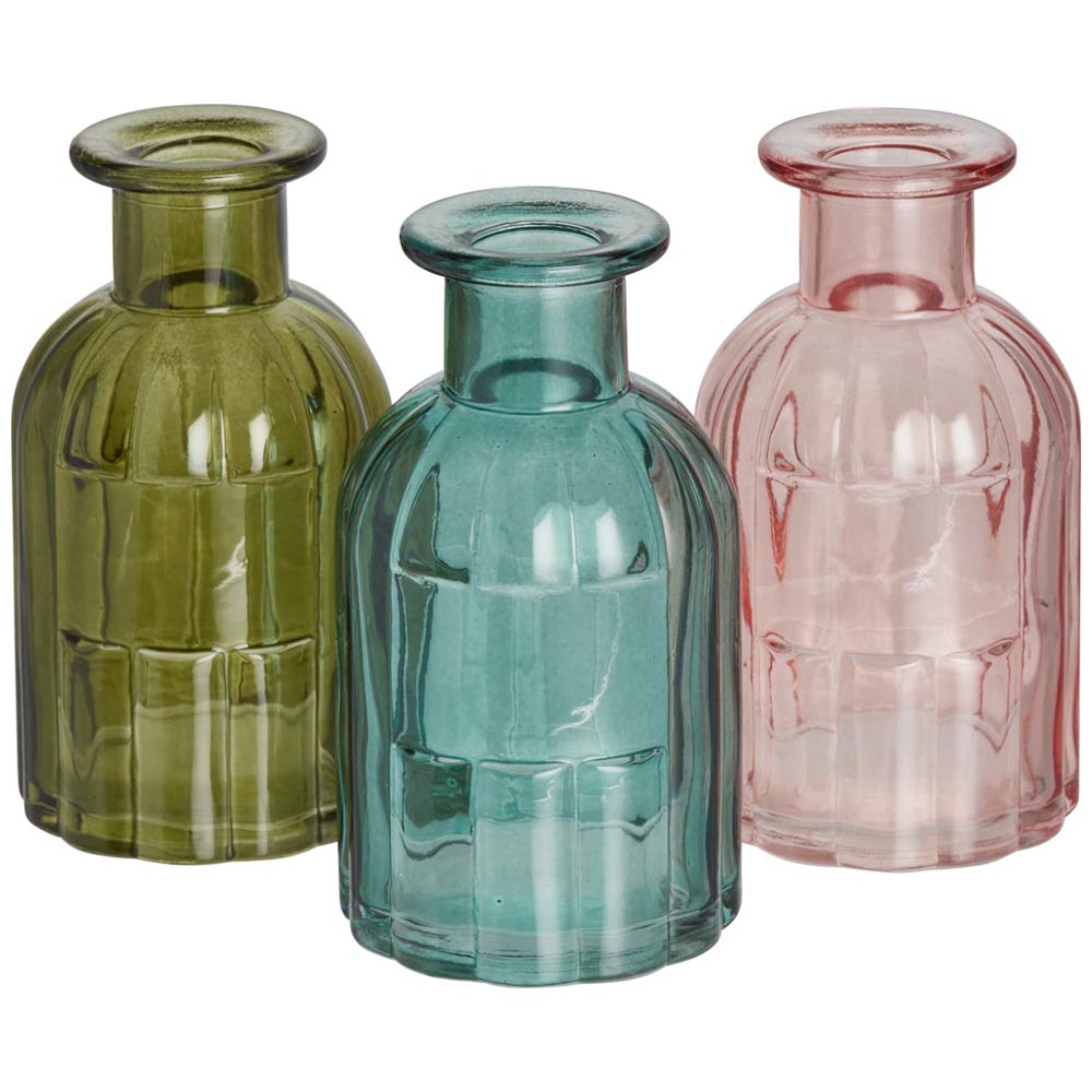 Wilko Mini Vases Set of Three Image 1