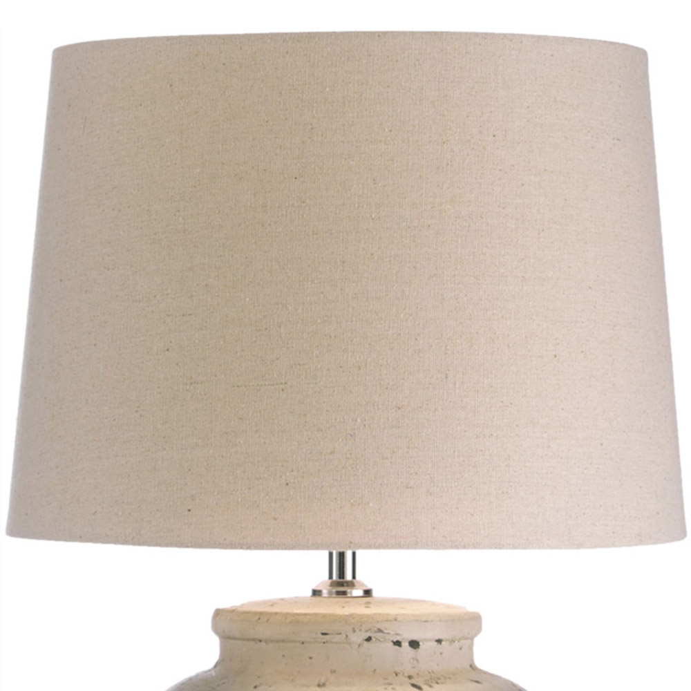 The Lighting and Interiors Neutral Pier Ceramic Table Lamp Image 3