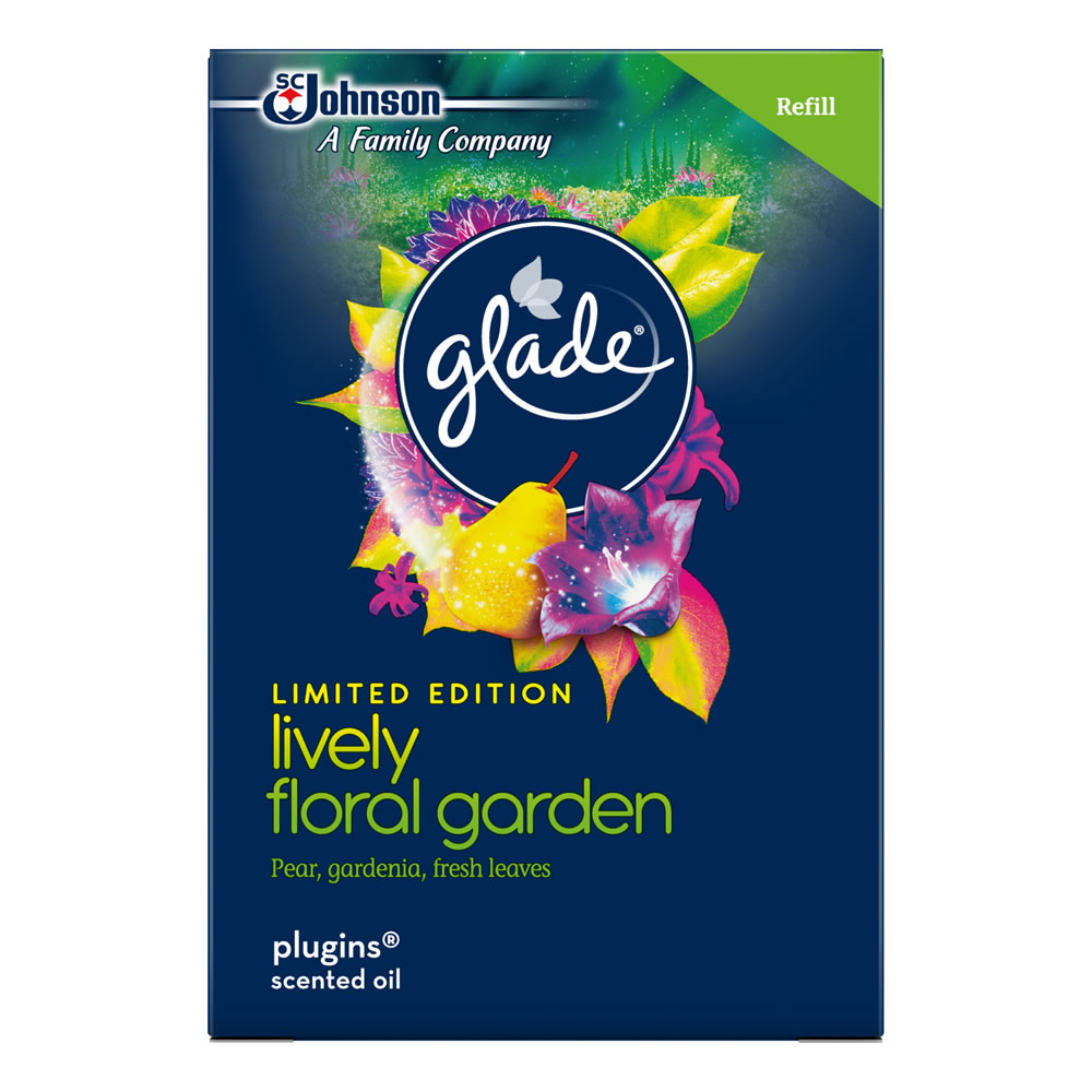 Glade Plug-In Electric Air Freshener Limited      Edition Lively Floral Garden Image