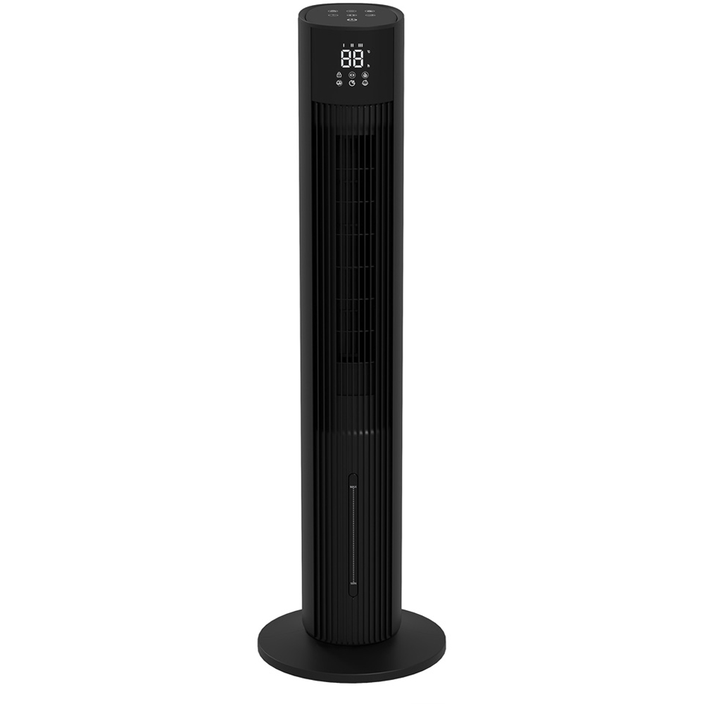 HOMCOM Black Electric Tower Oscillating Fan 42 inch Image 1