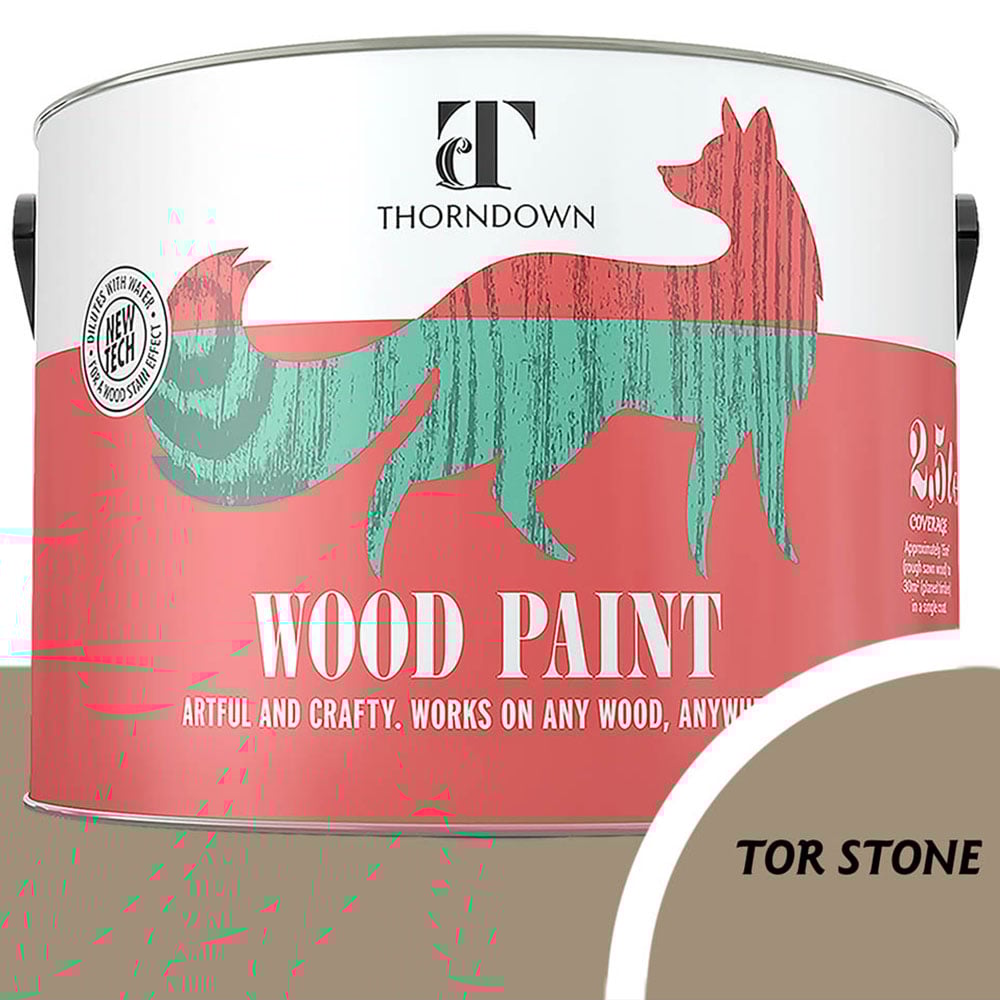 Thorndown Tor Stone Satin Wood Paint 2.5L Image 4