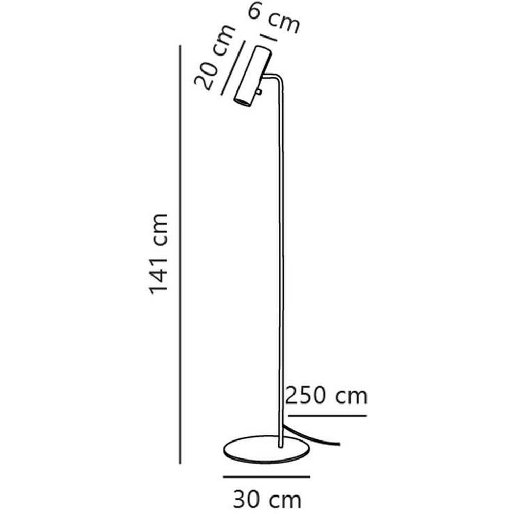 Nordlux MIB 6 Black Floor Lamp Image 3