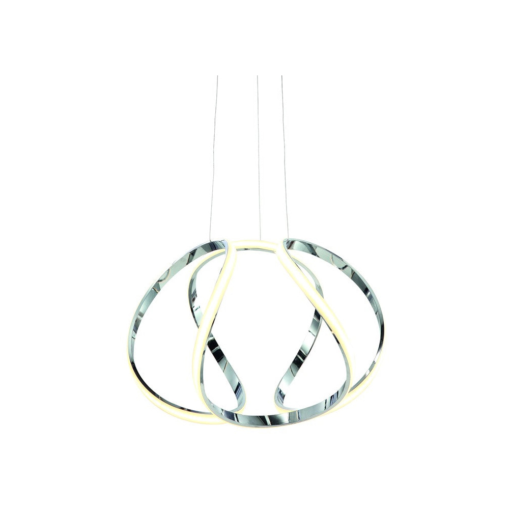 Milagro Globe Silver LED Pendant Lamp 230V Image 3