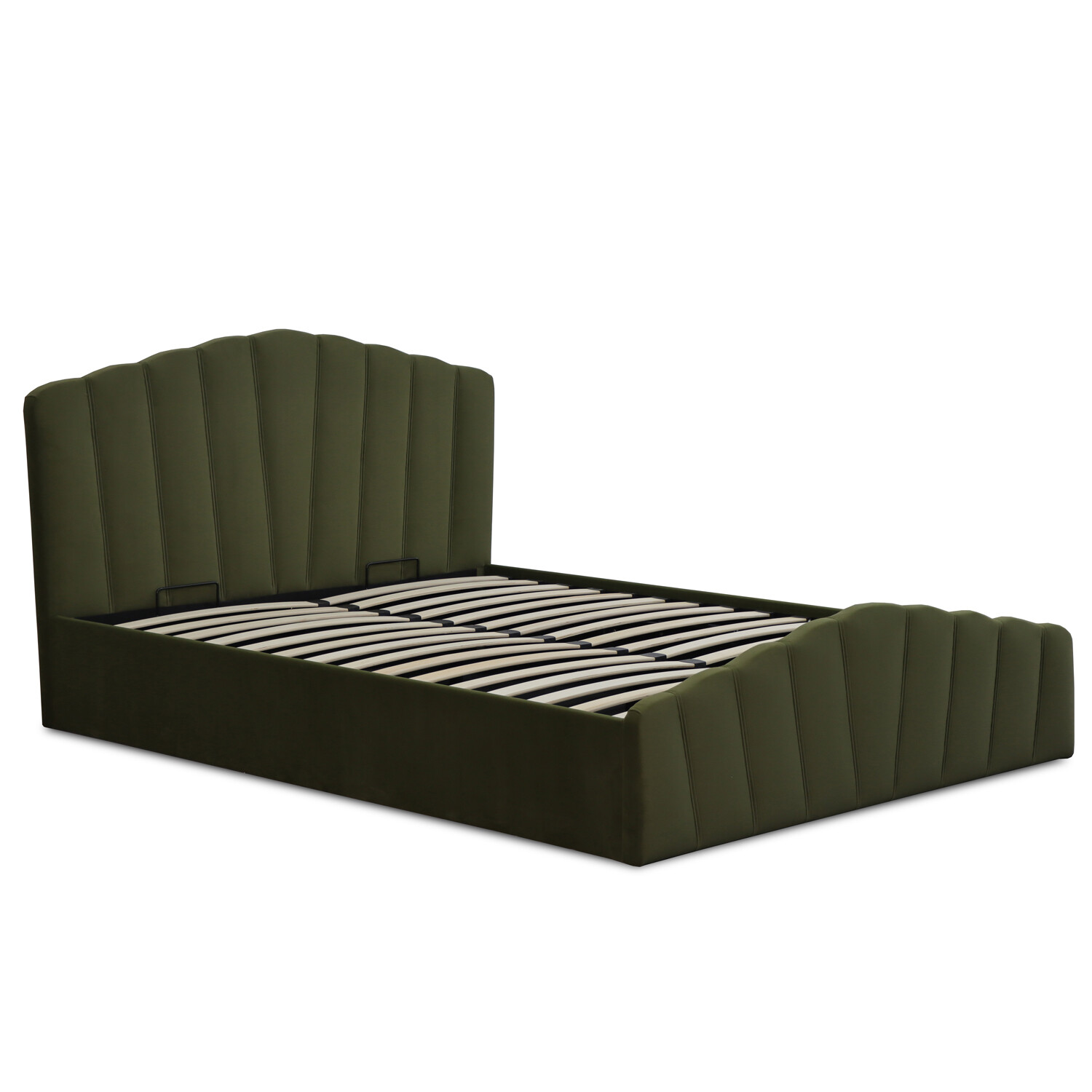Lottie Ottoman Bed - Green / King Image 7
