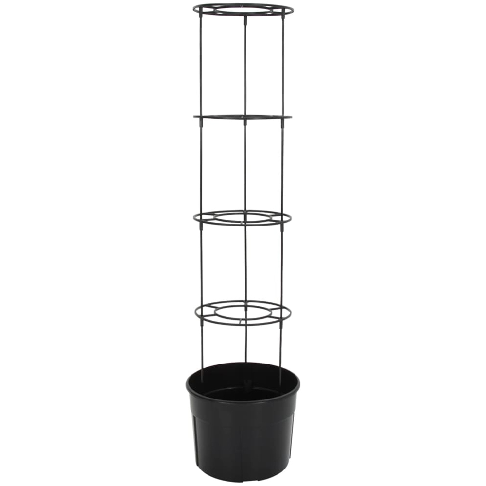vidaXL Anthracite Polypropylene Tomato Grower Garden Planter 150 x 39cm Image 1