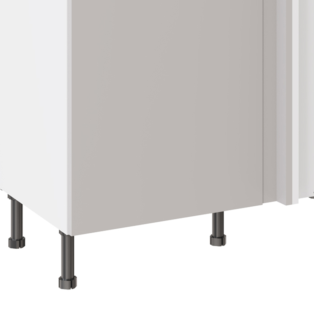 Kitchen Kit Slab Supermatt Light Grey Drawerline Base Cabinet 1000mm Image 4