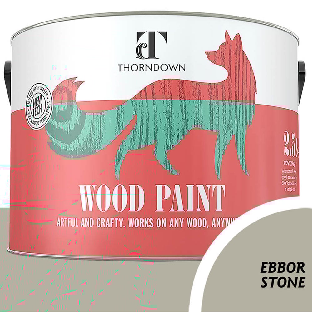 Thorndown Ebbor Stone Satin Wood Paint 2.5L Image 4