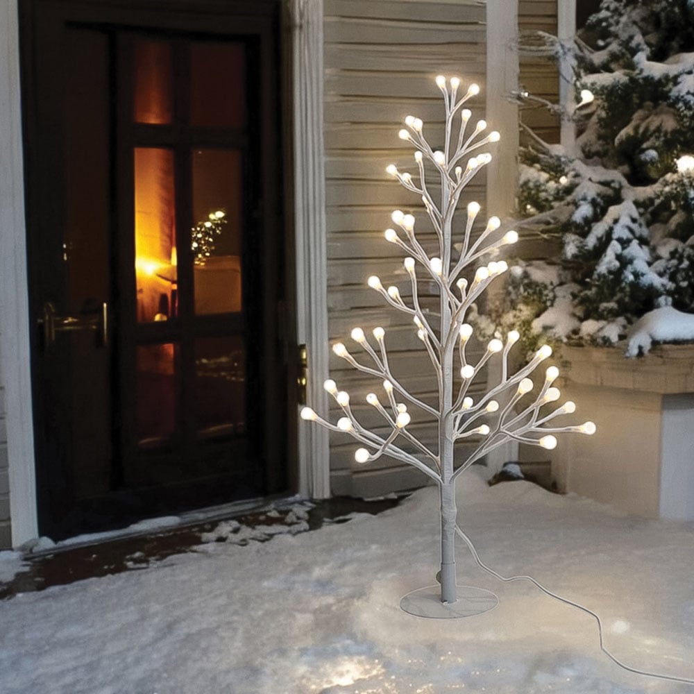 Xmas Haus 120 Warm White and White Micro LED Pre-Lit Artificial Christmas Tree 4ft Image 5