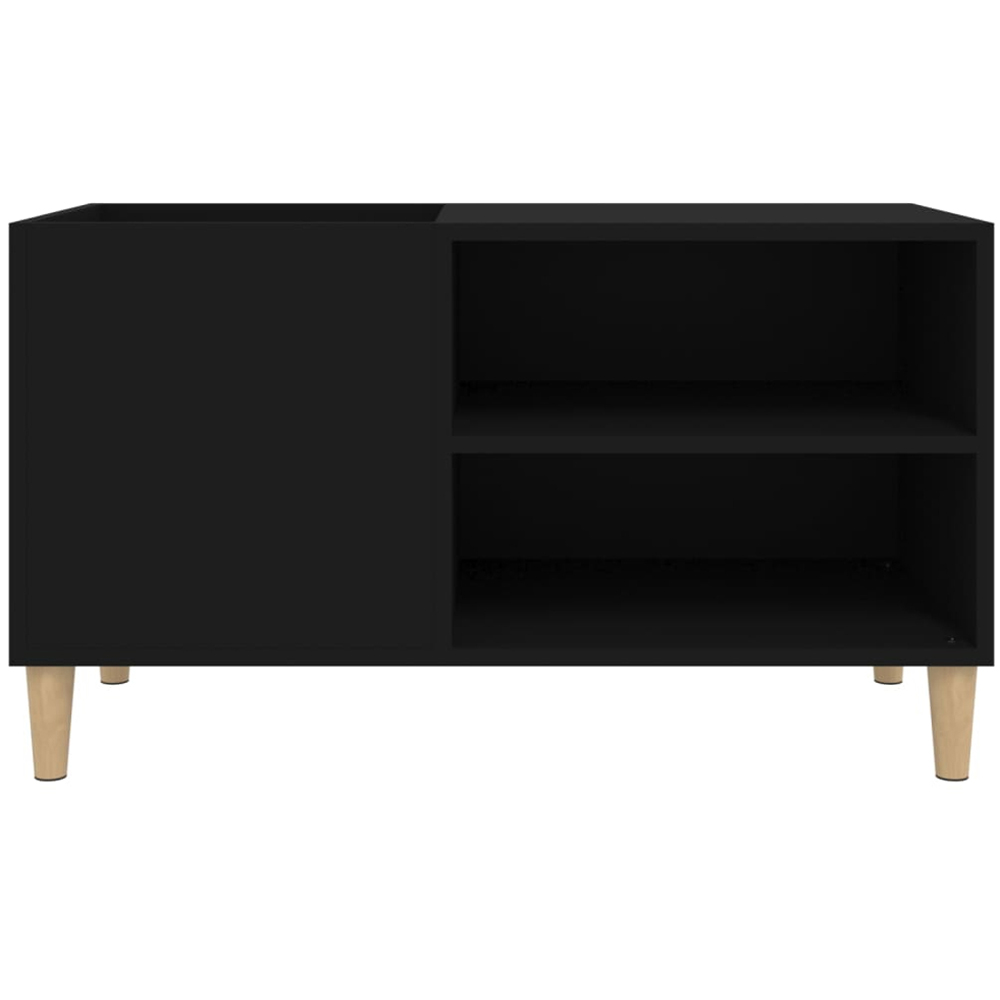 vidaXL 2 Shelf Black Record Cabinet Image 5