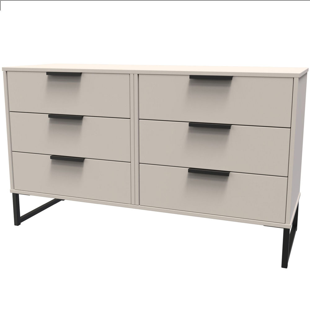 Crowndale Hong Kong Ready Assembled 6 Drawer Kashmir Ash Chest of Drawers Image 2