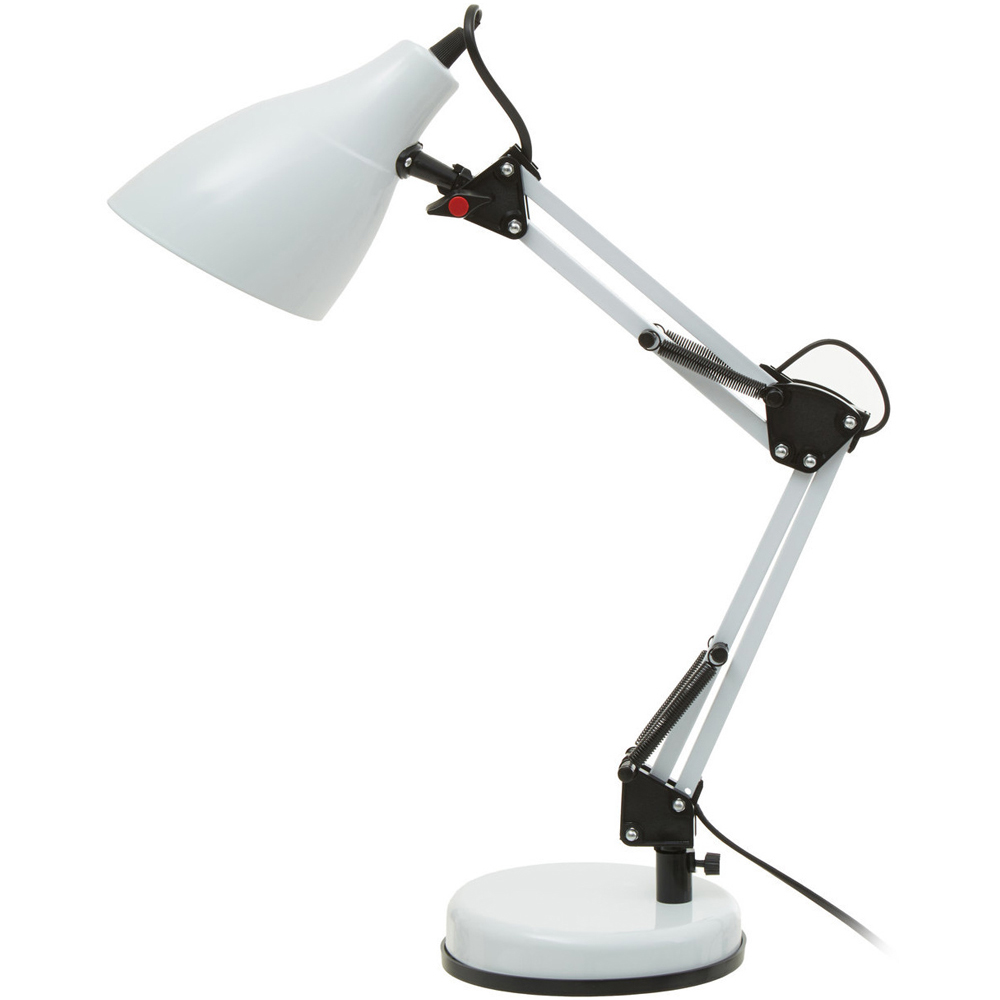 Premier Housewares Finley White Desk Lamp Image 1