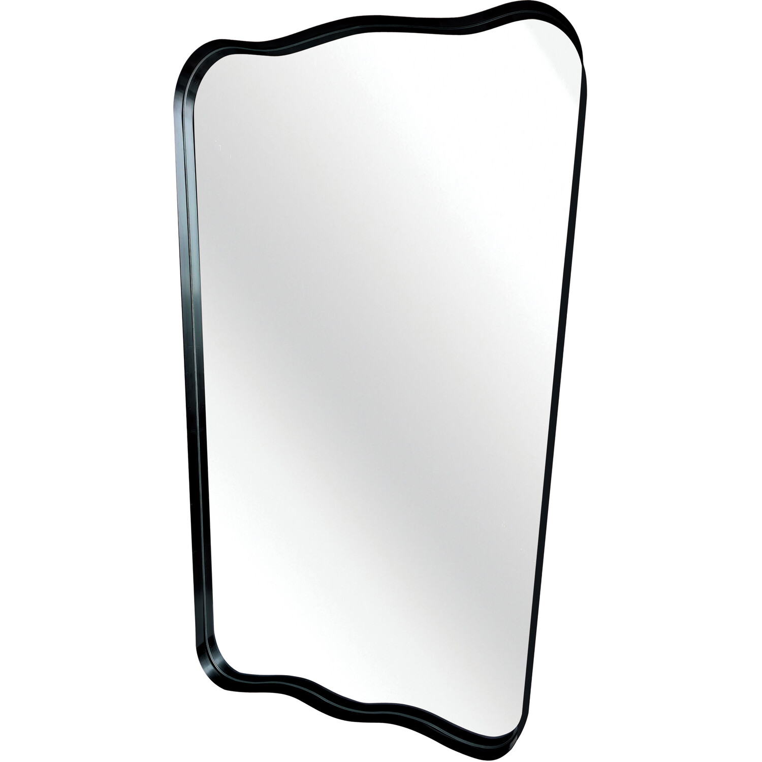 Organic Deep Framed Mirror Black Image 4