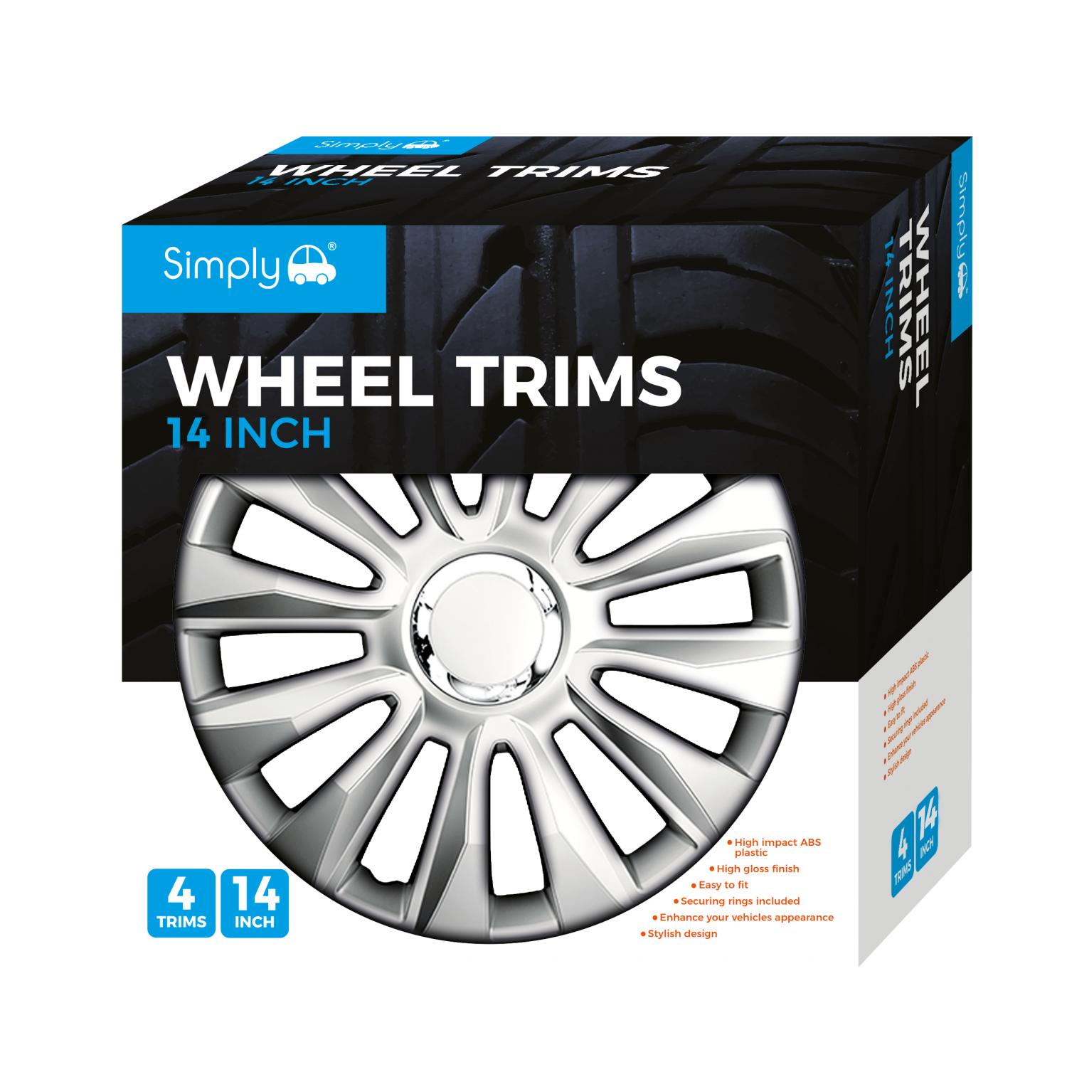 Simply Auto Wheel Trims 14inch - Cyclonus Image 1