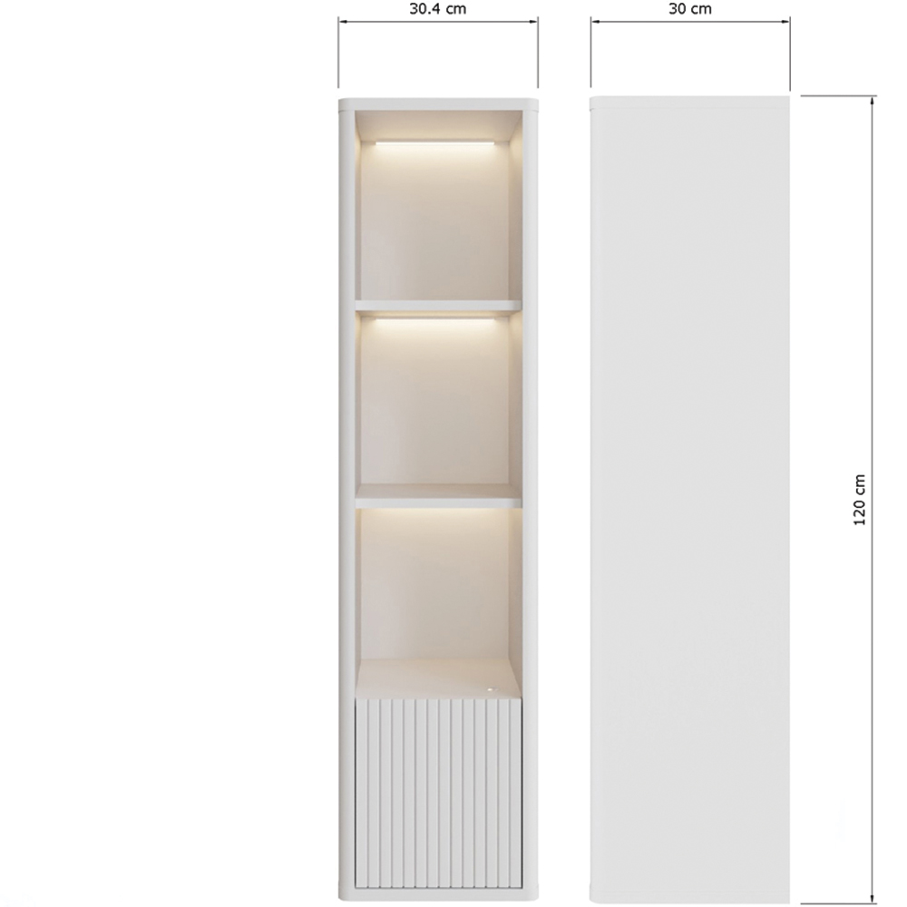 GFW Mateo White 2 Piece Living Room Furniture Set Image 8