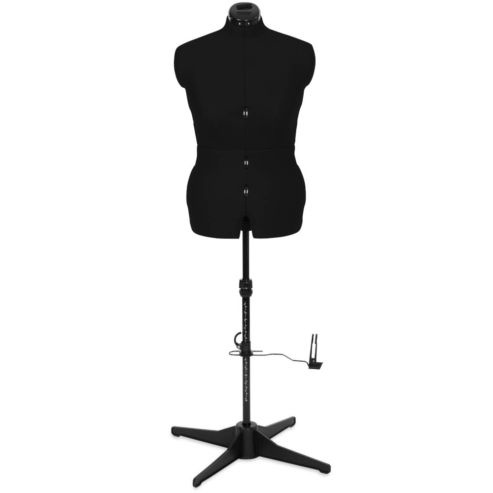 Sewing Online 023817-Black Black Adjustable 8-Part Dressmakers Dummy with Hem Marker Medium Image 2