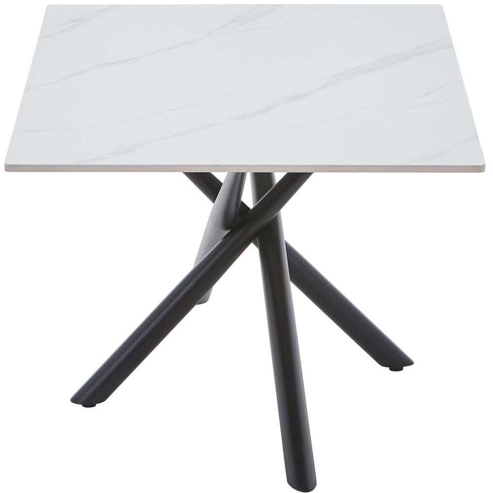 wilko Arlo White Wood Grain Ceramic Coffee Table Image 5