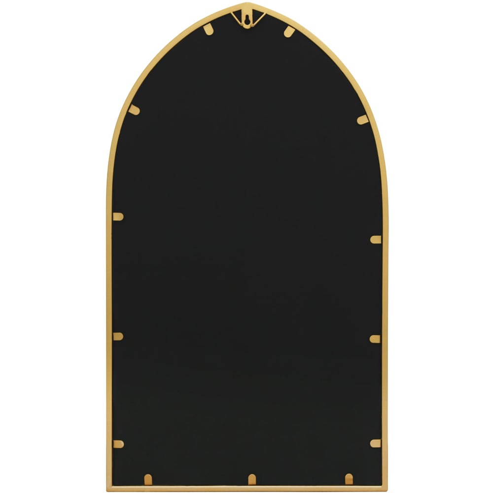 MirrorOutlet The Arcus Gold Framed Arched Garden Wall Mirror 83 x 48cm Image 4