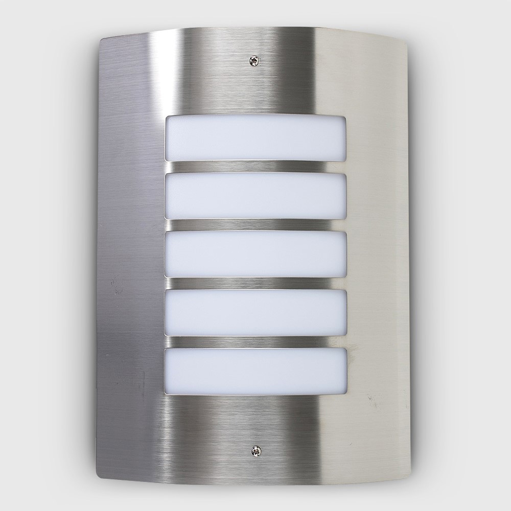 ValueLights Medlock Silver Outdoor Wall Bulkhead Light Image 6