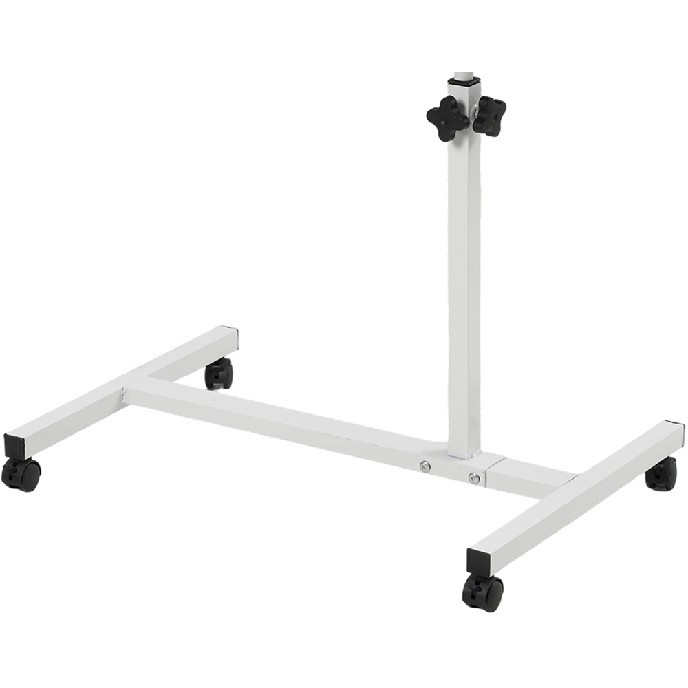Living and Home Tilting Adjustable Laptop Desk with Castors White Image 6