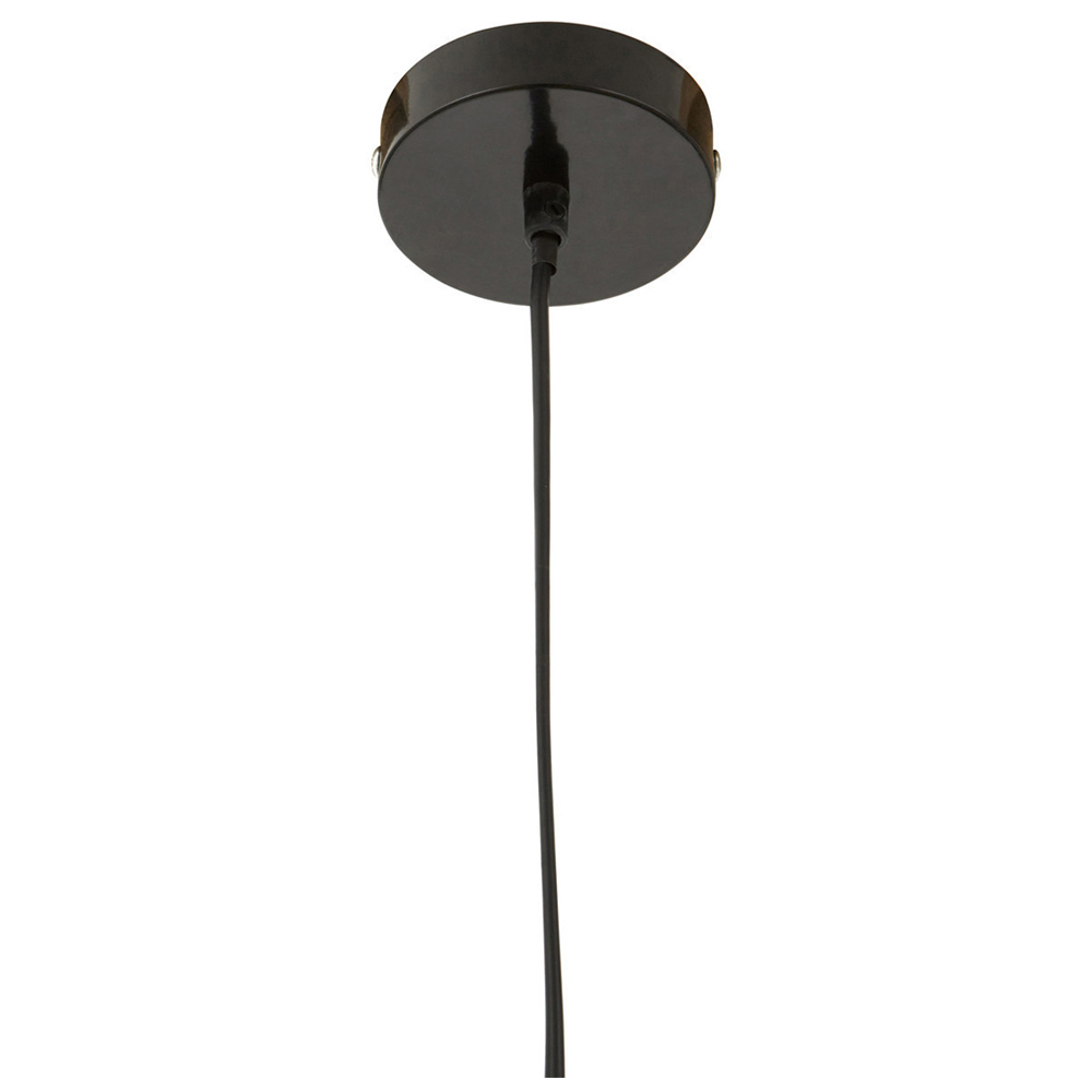 Premier Housewares Black Metal Pendant Light Image 3