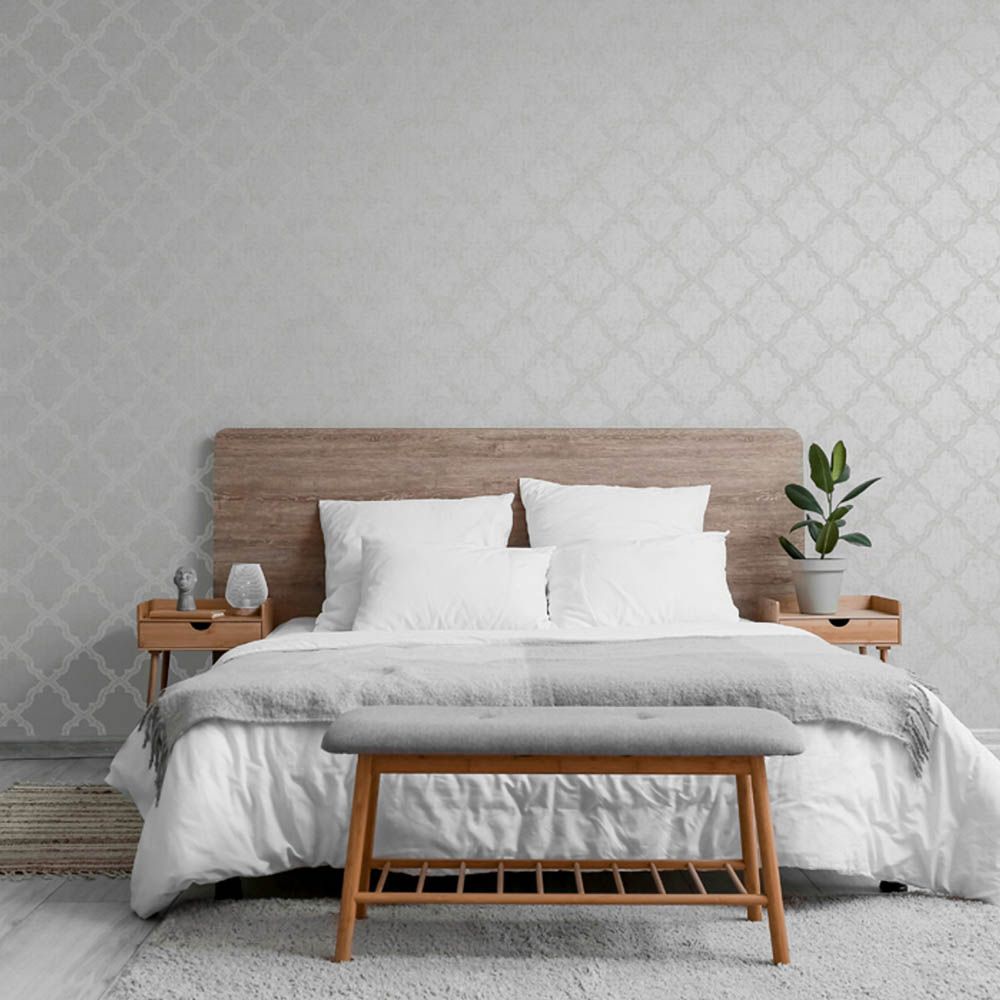 Arthouse Ornate Trellis Grey Wallpaper Image 3
