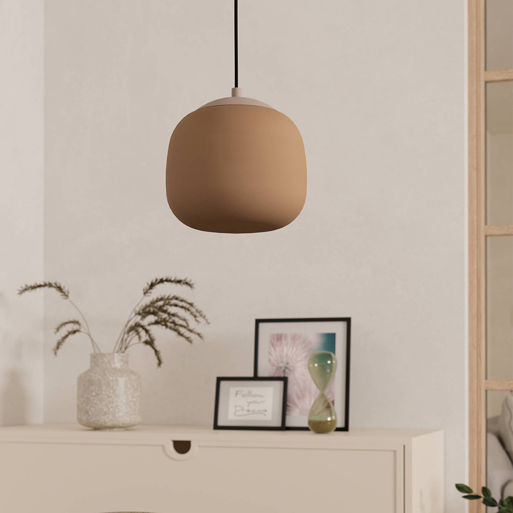 EGLO Cominio Taupe and Sand Pendant Light Image 5