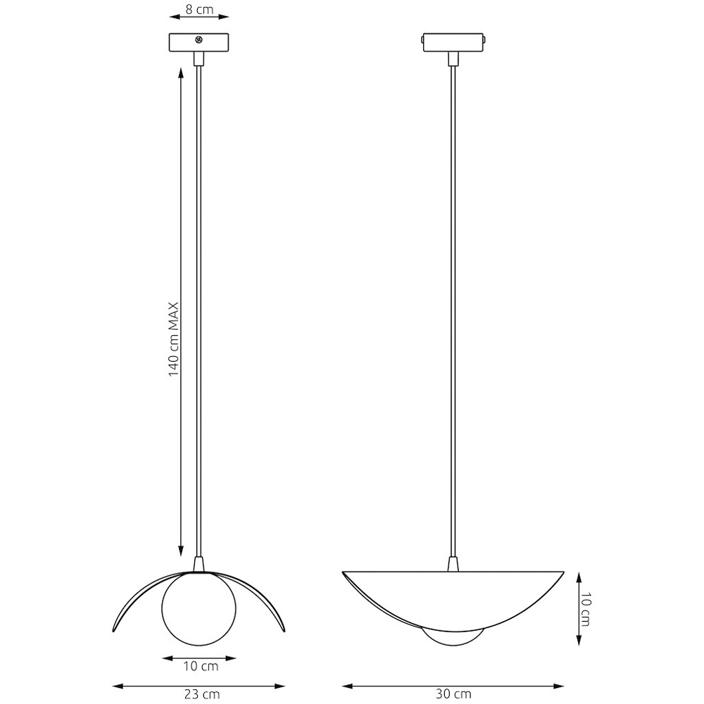 Emibig Ritual Beige G9 Medium Ceiling Pendant Light Image 6