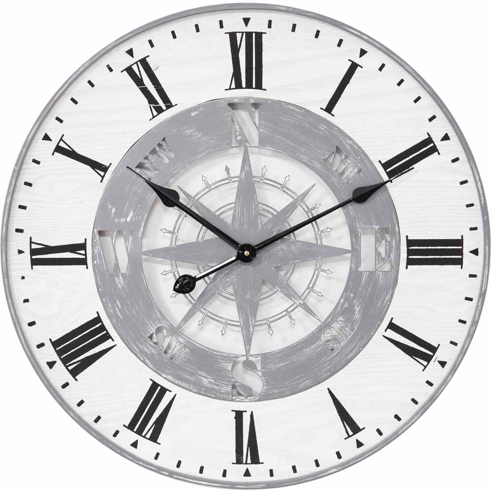 Hometime Compass Wall Clock 60cm Image