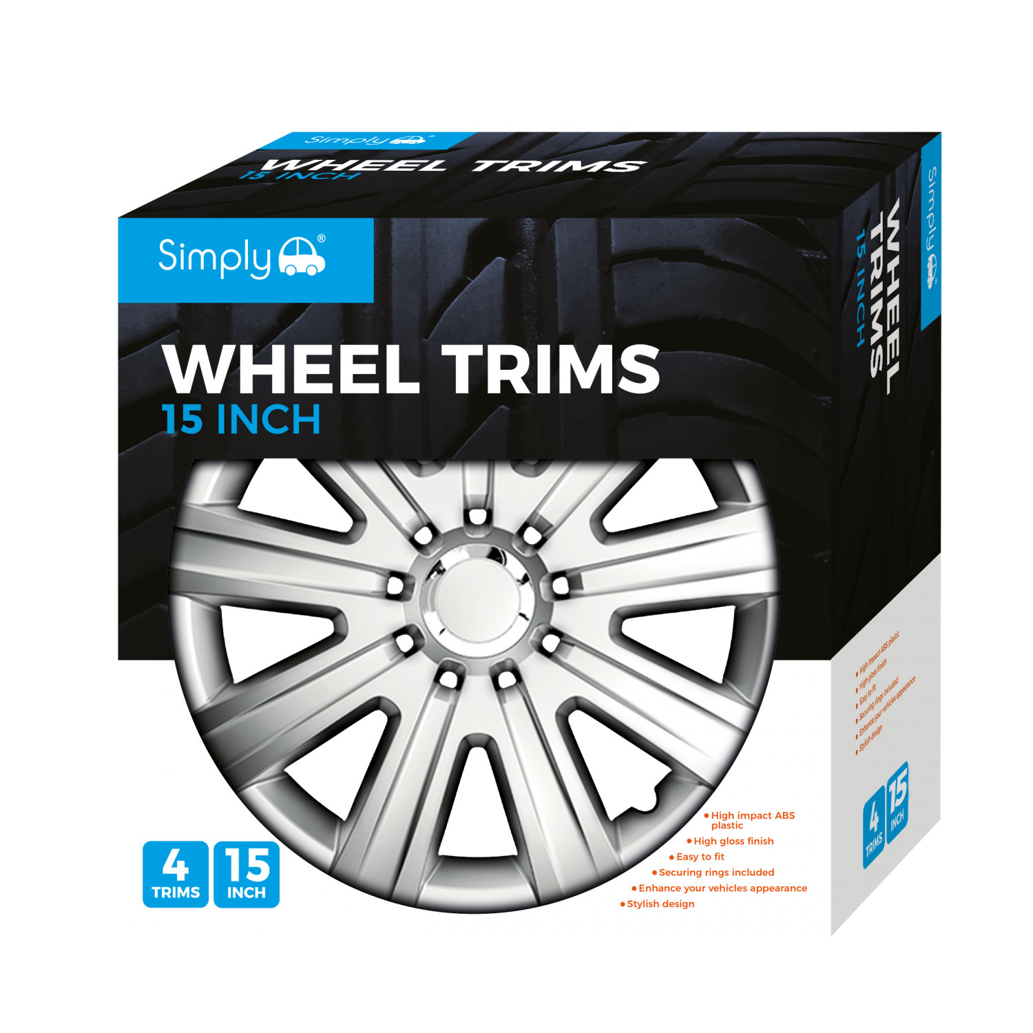 Simply Auto Wheel Trims 15inch - Arcee Image 1