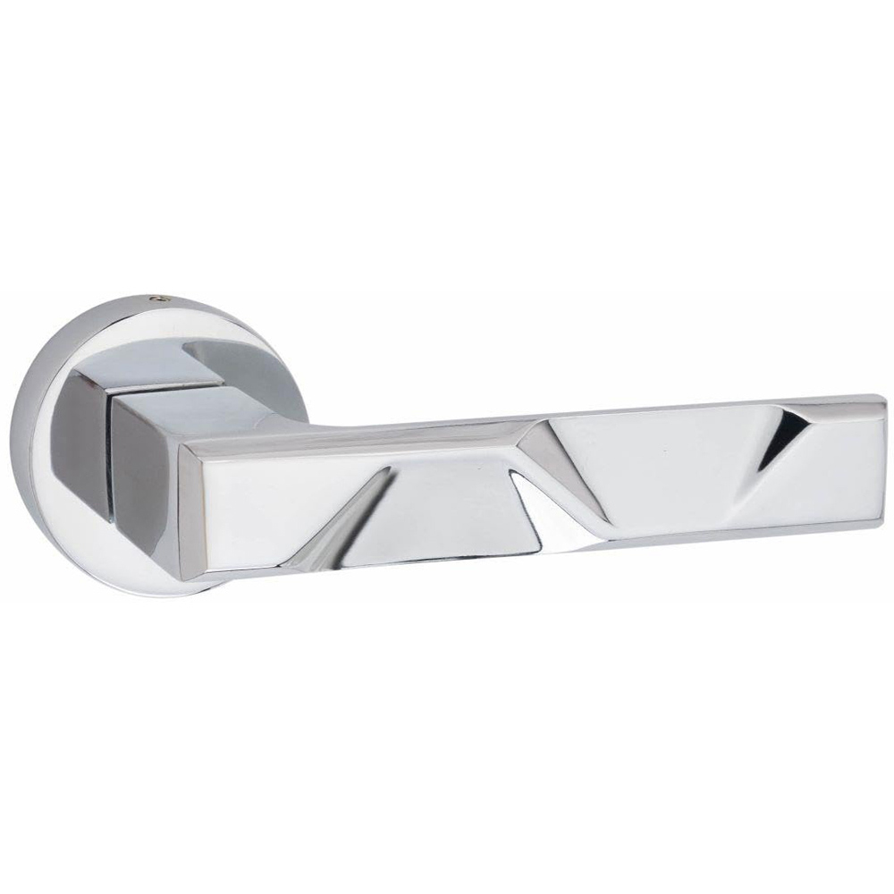 Golden Grace Polished Chrome Modern Nova Premium Door Handle Set Image 3