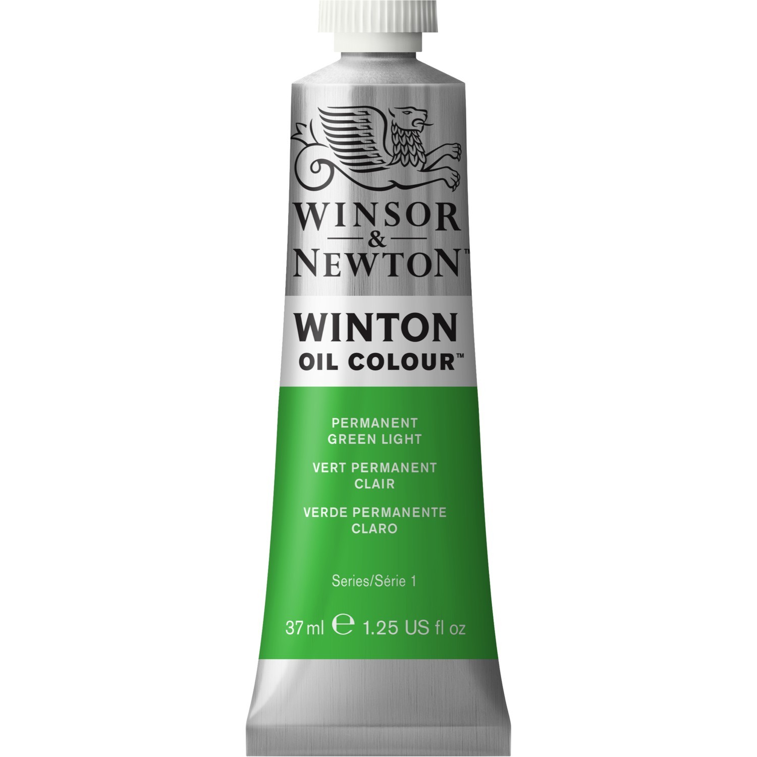 Winsor and Newton 37ml Winton Oil Colours - Perm green light Image 1