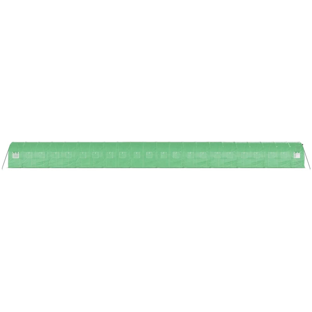 vidaXL Green Polyethylene Galvanised Steel Frame 72.1 x 6.5ft Greenhouse Image 4