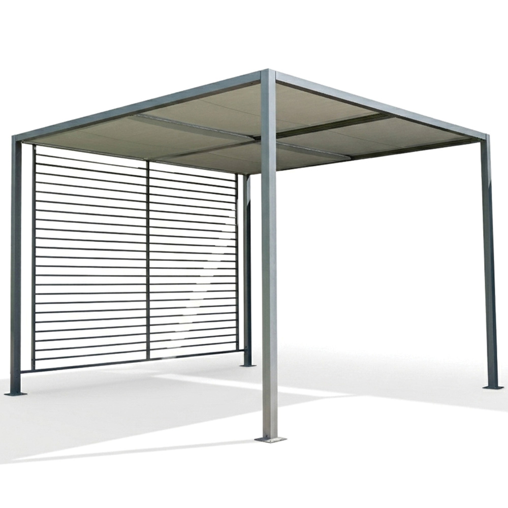 Norfolk Collection 2.8 x 2.8m Anthracite Sliding Roof Gazebo Image 2