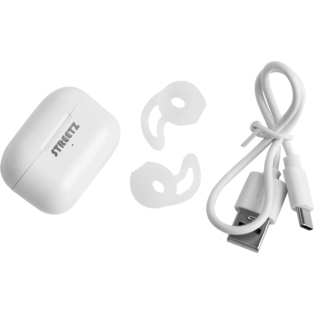 Streetz White True Wireless Earphones Image 7