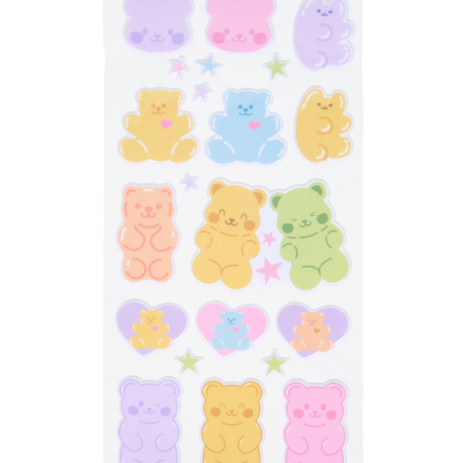 Pack of 2 Colourful Bubble Bears Sticker Sheets Image 5