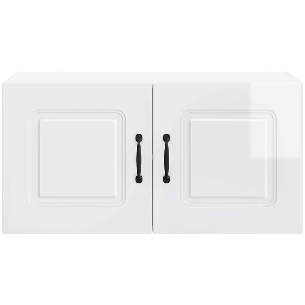 vidaXL Kalmar 2 Door High Gloss White Wall Kitchen Cabinet Image 4