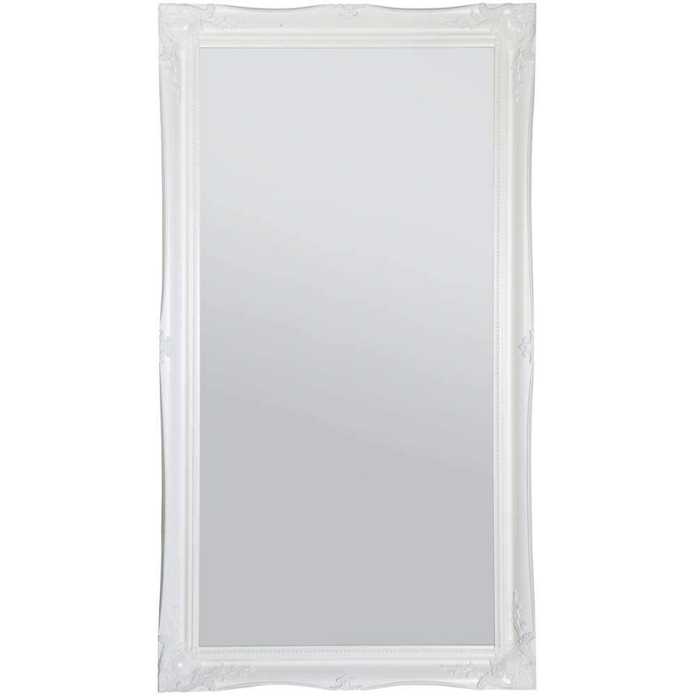 MirrorOutlet Hamilton White Shabby Chic Wall Mirror 137 x 76cm Image 1