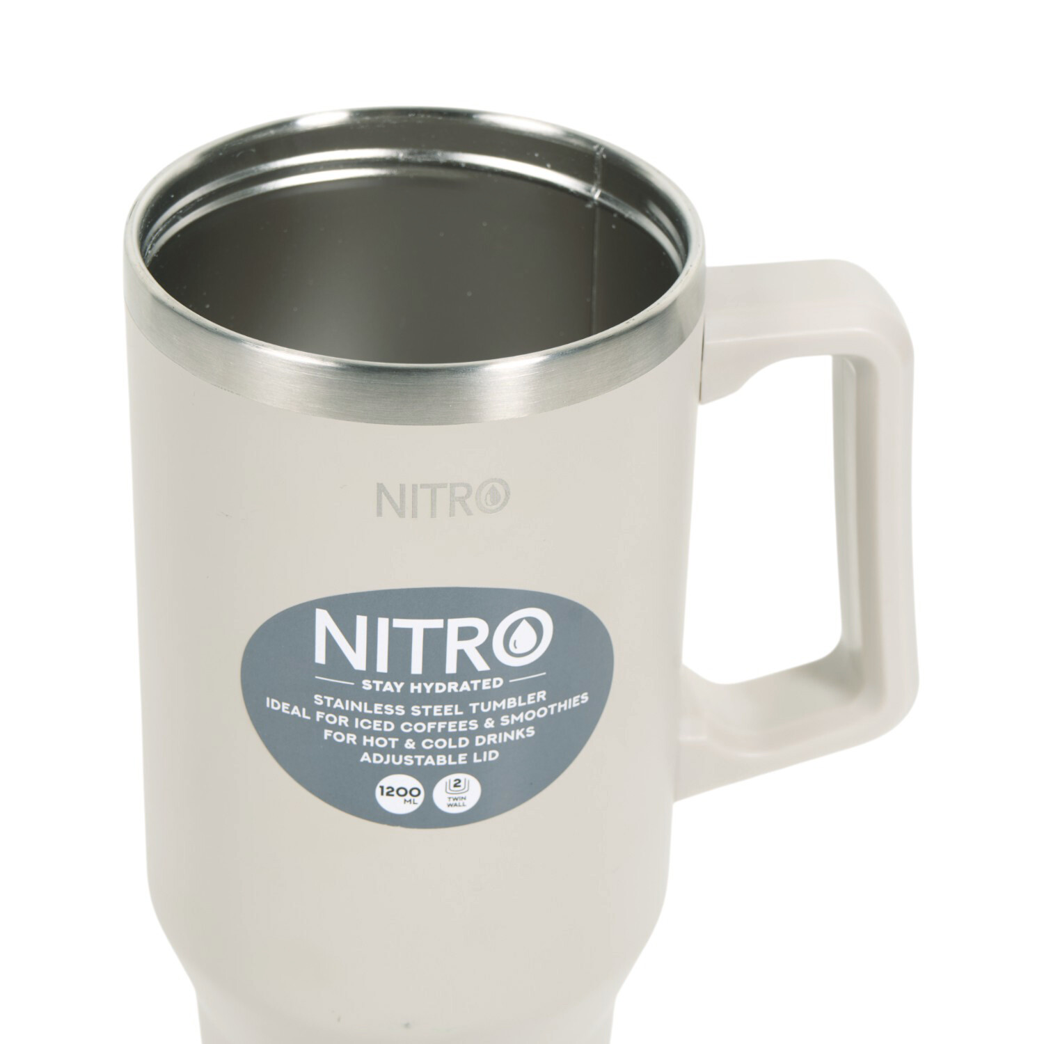 Nitro Neutrals Stainless Steel Vacuum Tumbler Image 9