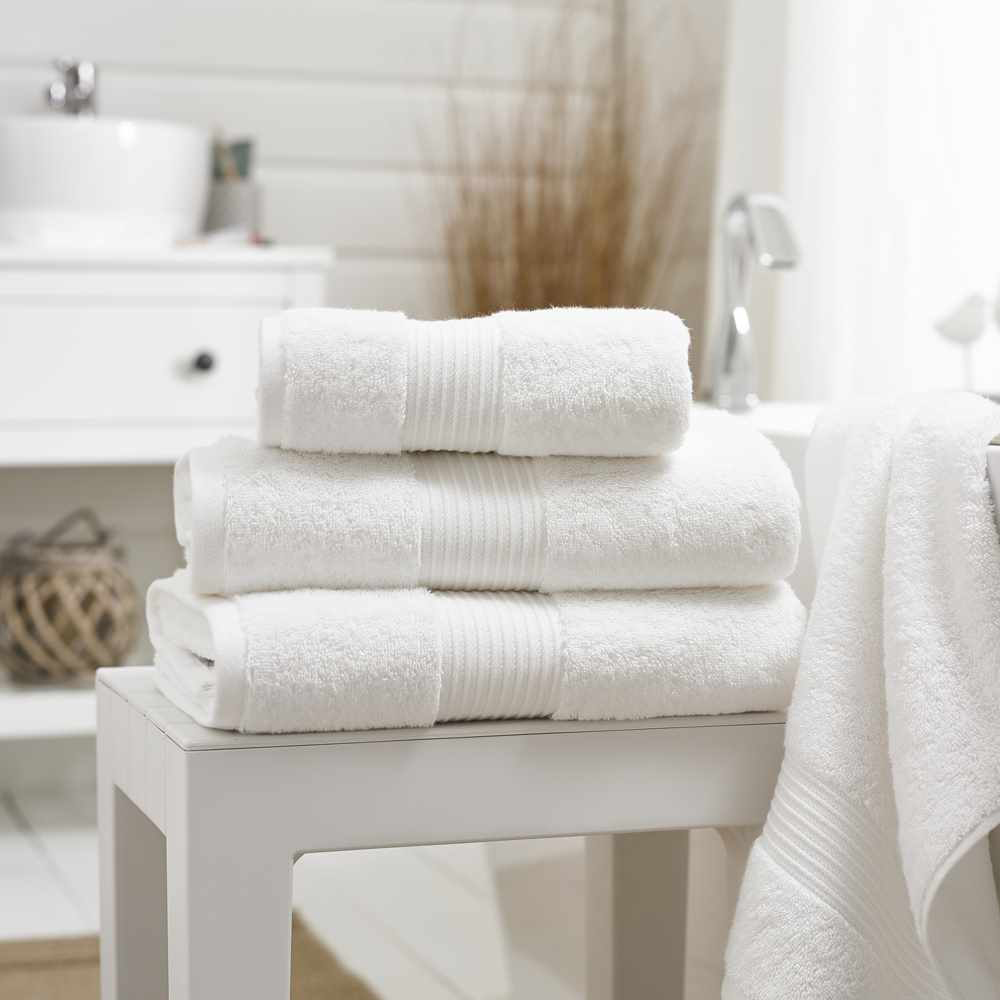 Deyongs Bliss Pima White Hand Towel 2 Pack Image 2