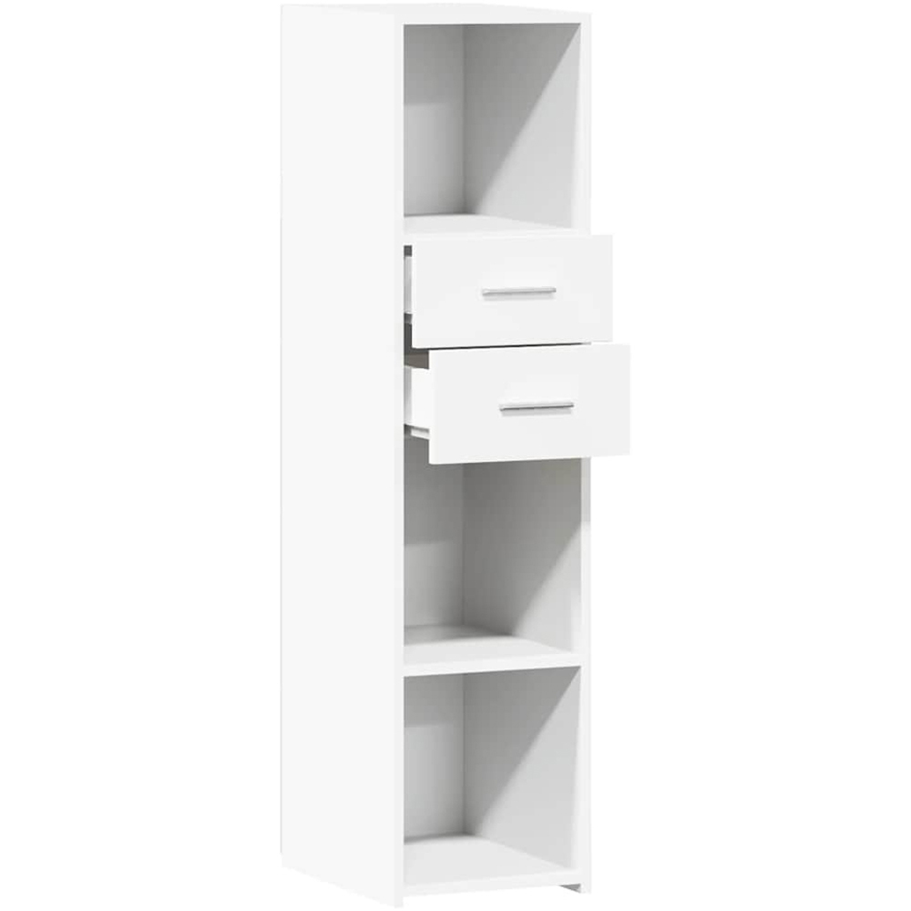 vidaXL 2 Drawer 3 Open Shelf White Highboard Image 7