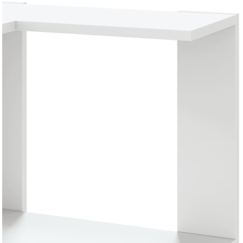vidaXL 5 Shelf White Corner Bookcase Image 6