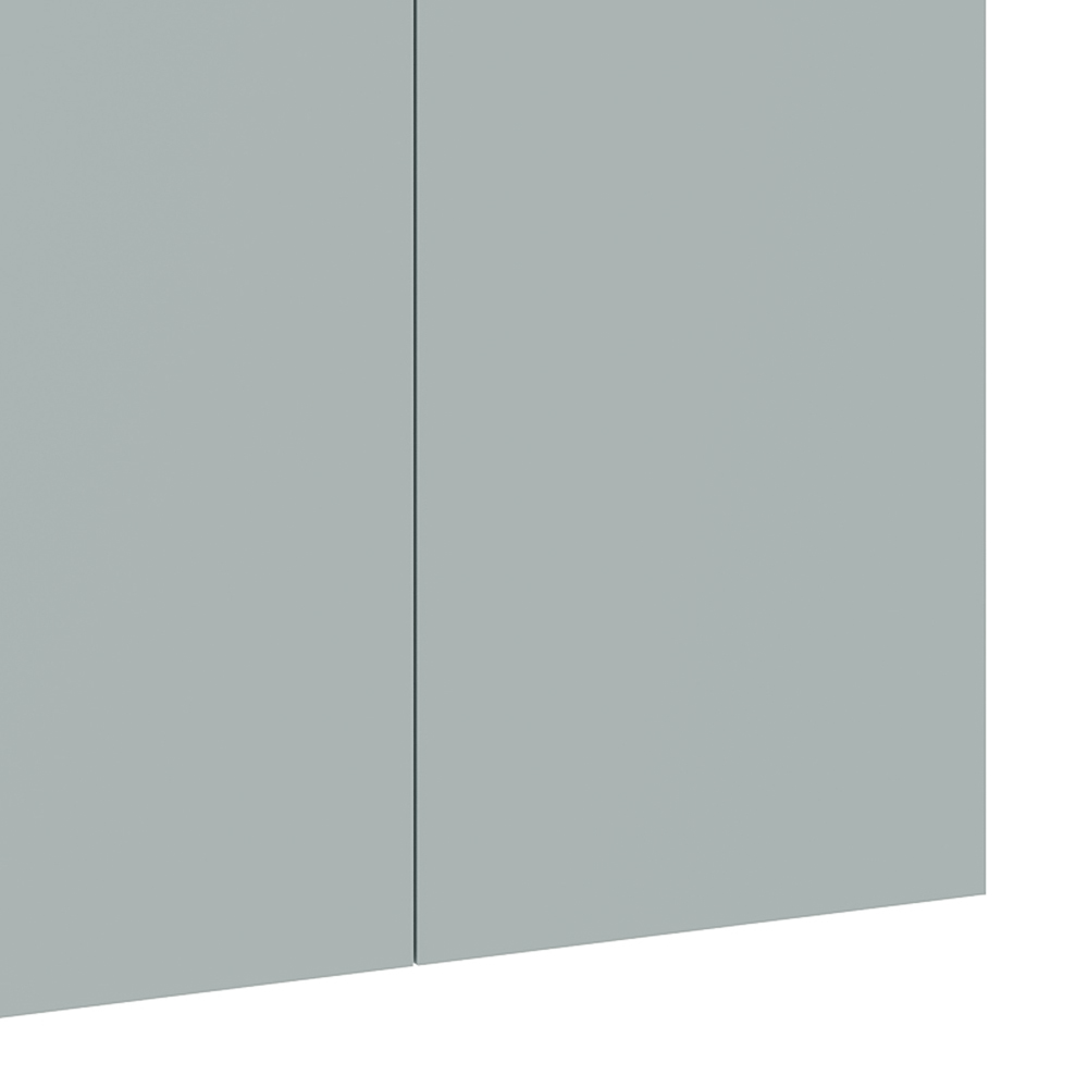 Kitchen Kit Slab Supermatt Aquamarine Wall Kitchen Cabinet Flatpack 800mm Image 3