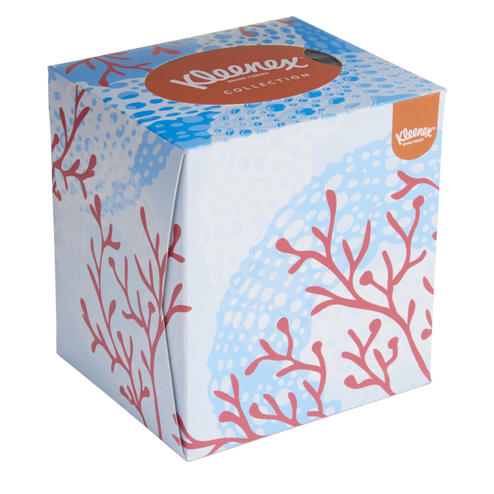 Kleenex Collection Tissues Cube 56 Sheets 3 Ply Image 1