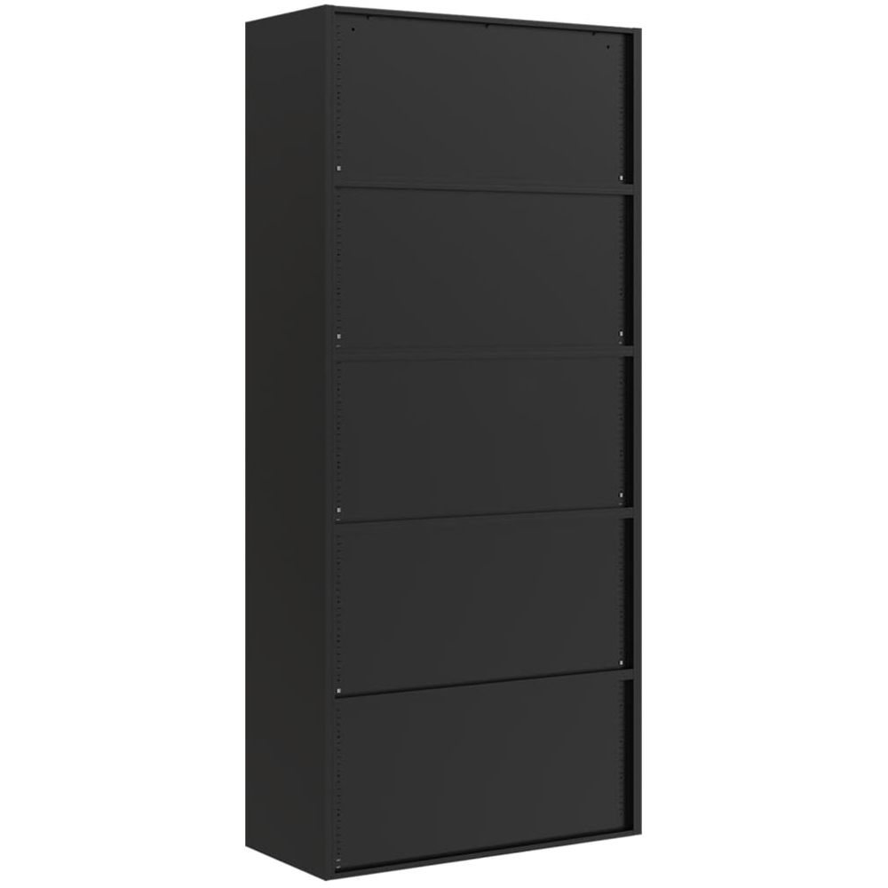 vidaXL 2 Door Black Steel Filing Cabinet Set of 2 Image 7