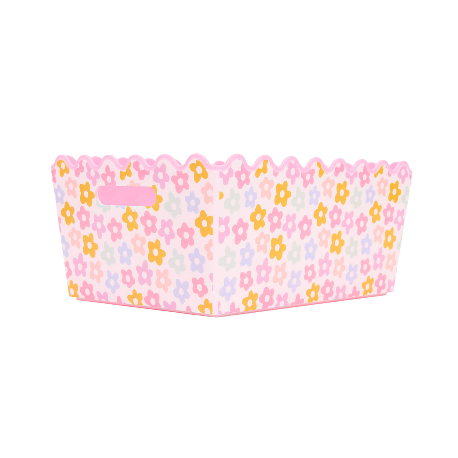 Berry or Flower Wave Printed Storage Basket Image 5