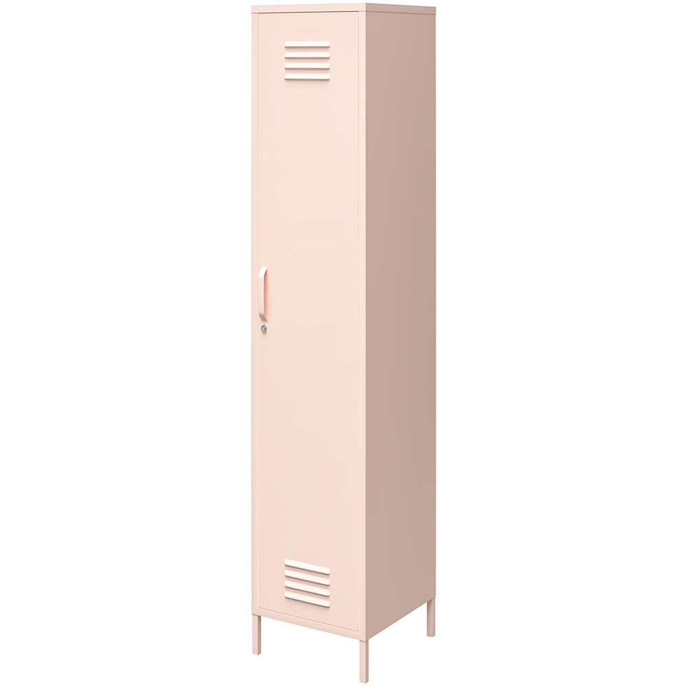 Dorel Mission District Single Door Pink Storage Cabinet Image 4