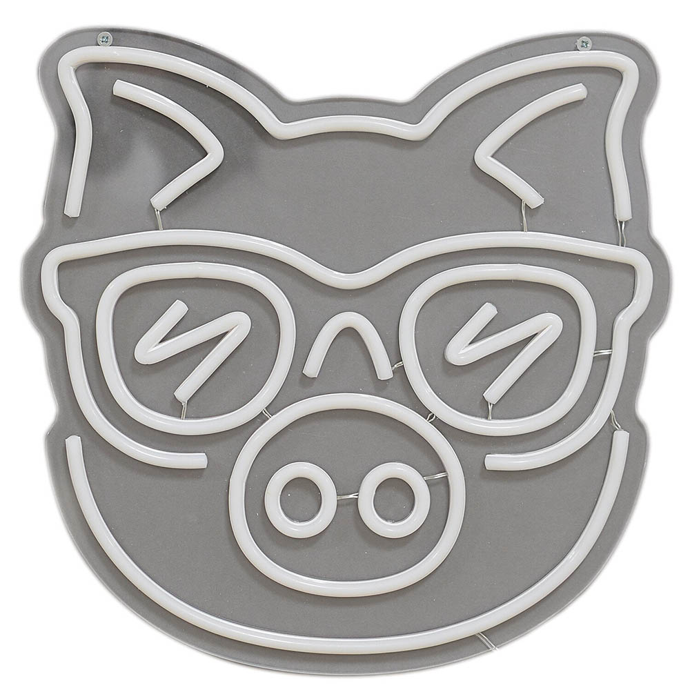 Pig Neon Sign - Pink Image 2
